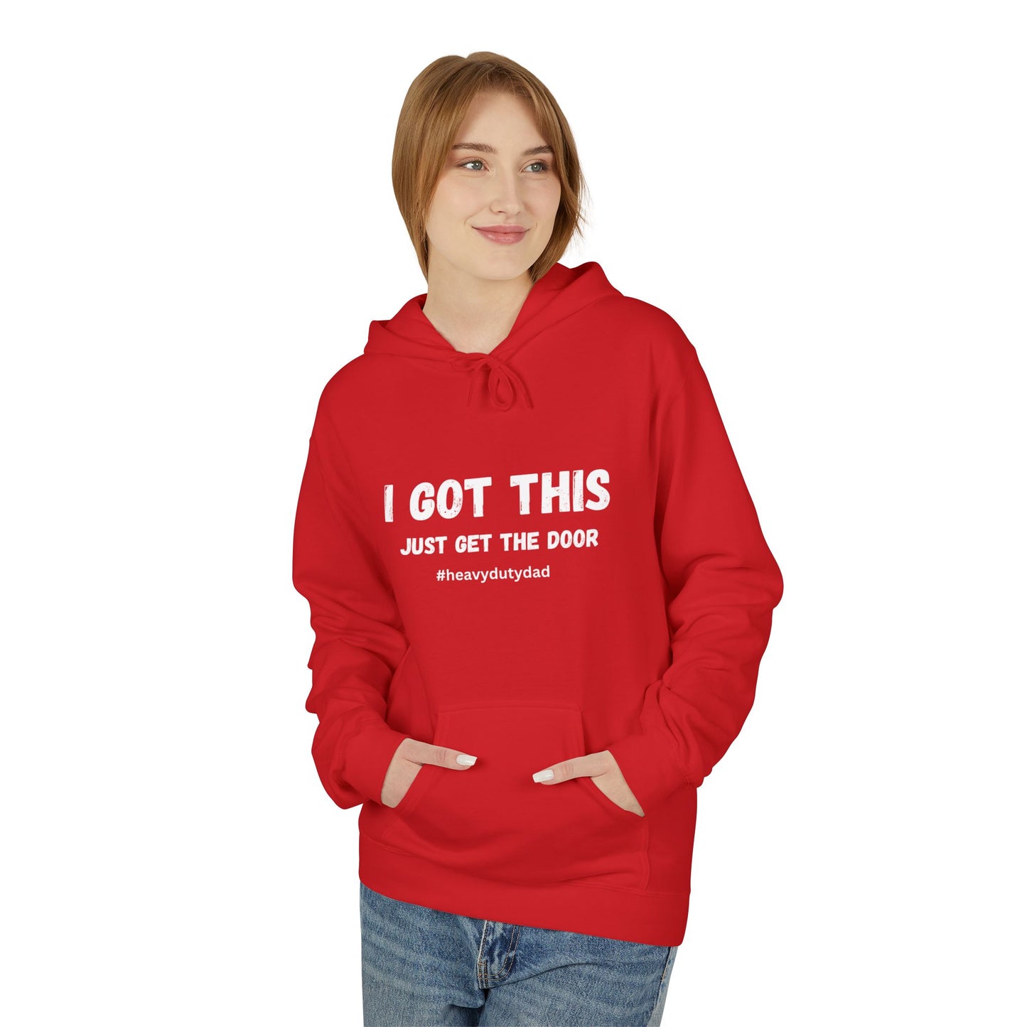 I Got this Just Get the Door Unisex Midweight Soft style Fleece Hoodie
