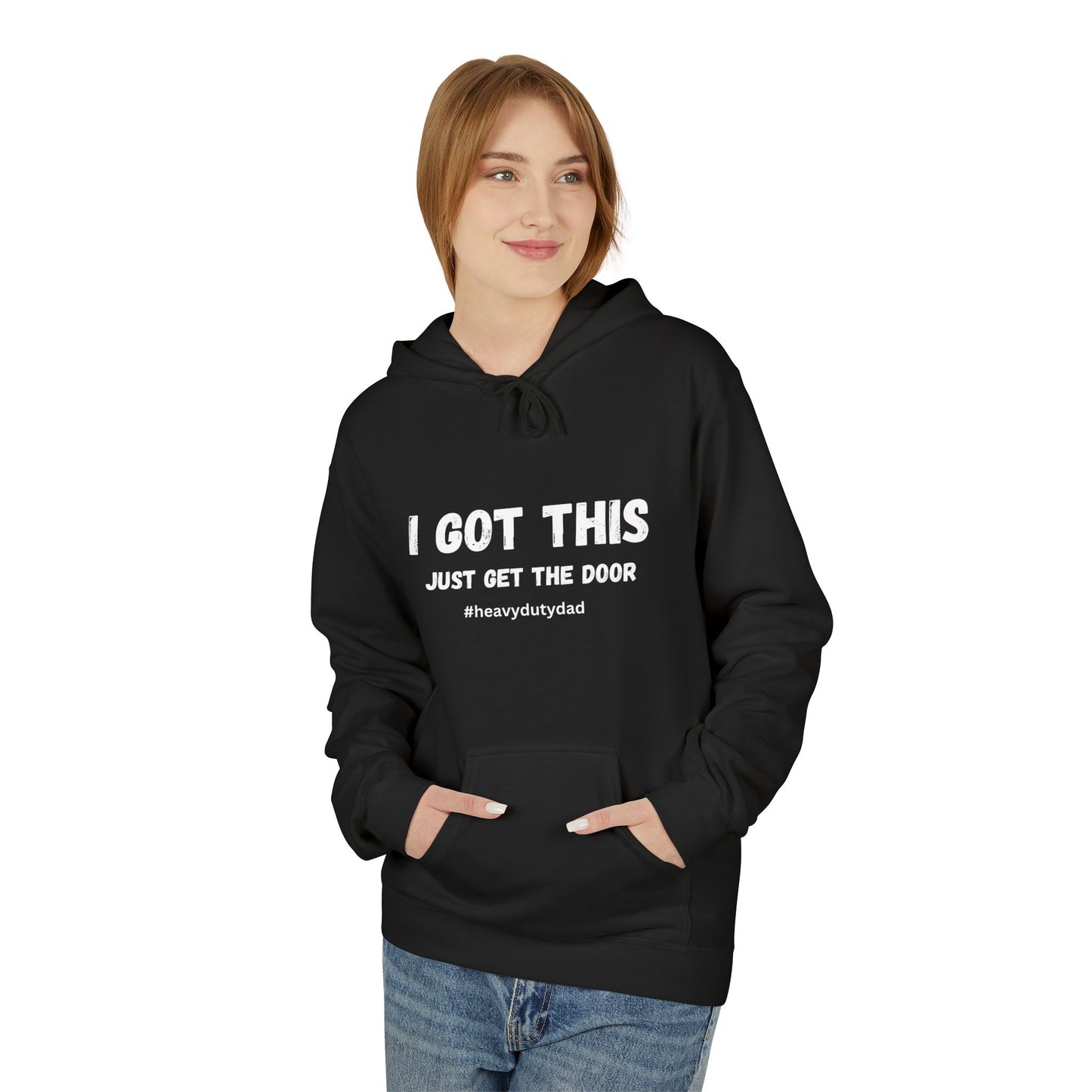 I Got this Just Get the Door Unisex Midweight Soft style Fleece Hoodie